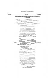 English Worksheet: listening Areosmith song 