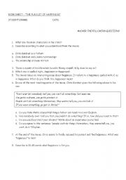 English Worksheet: Related to the movie: The pursuit of happiness