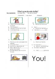 English worksheet: Hobbies