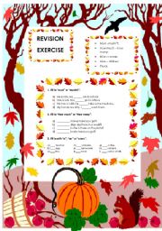 English Worksheet: Revision exercises (22.08.08)