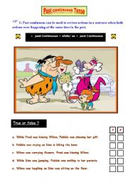 English Worksheet: Past Continuous Tense