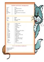 English Worksheet: texting language