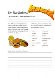 English worksheet: MORE AND MORE FOOD