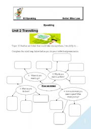 English Worksheet: Travelling