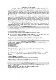 English Worksheet: Children on the mines