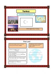 Post card activity- Turkey (Part 4) 21.08.08