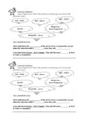 English Worksheet: Grammar Detectives - Comparative Adjectives