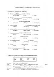 English Worksheet: Present Simple or Present Continuous?