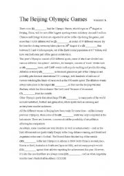 English Worksheet: Beijing Olympic