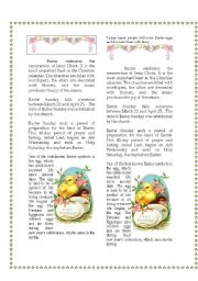 English Worksheet: Easter