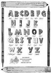 English Worksheet: The Alphabet song (grey scale)