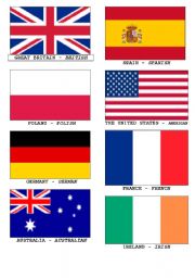 English Worksheet: Flags