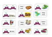 English Worksheet: Shoes Domino ( 4 of 4 )