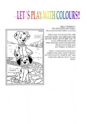 English Worksheet: Playing with colours!!