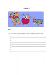English Worksheet: Spot The Differences