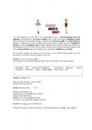 English Worksheet: BRIDGET JONESS DIARY