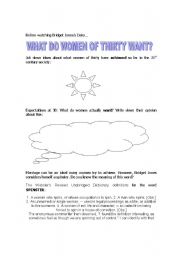 English Worksheet: Before watching Bridget Joness Dairy