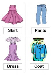 English Worksheet: Clothes