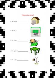 English worksheet: prepositions