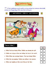 English Worksheet: Past Continuous Tense