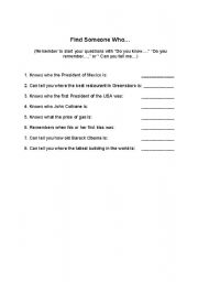 English worksheet: Embedded Question Activity