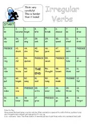 English Worksheet: Irregular Verbs