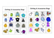 Clothing & Accessories Bingo Games ( 7 of 12 )