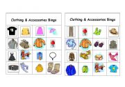 Clothing & Accessories Bingo Games ( 12 of  12 )