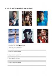 English worksheet: movie