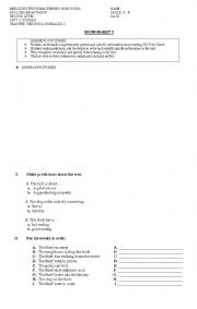 English worksheet: K9 Foils Crime Reading Comprehension