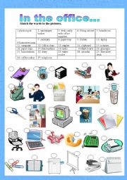 English Worksheet: In the office