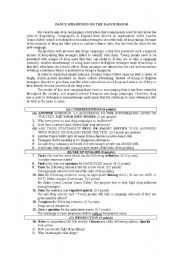 English Worksheet: Drug awareness on the dance floor