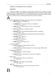 English Worksheet: Prefixes and suffixes