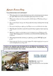 Rules for Business Dining and a Case study