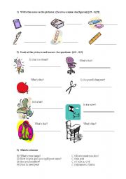 English Worksheet: Homework activities