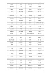 English Worksheet: BINGO VERBS..SIMPLE PAST IRREGULAR VERBS