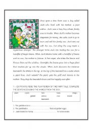 English Worksheet: Jack and The Beanstalk