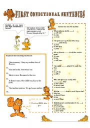 English Worksheet: FIRST TYPE CONDITIONAL