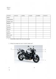English Worksheet: Properties of Materials