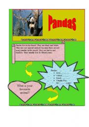 English Worksheet: Reading Pandas