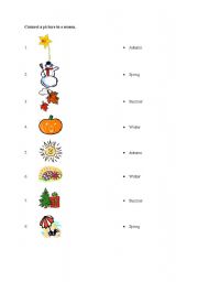 English worksheet: Seasons