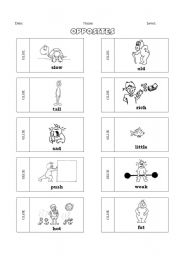 opposites esl worksheet by muppettyes