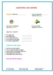English Worksheet: adjective or adverb..? 25-08-2008