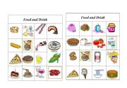 English Worksheet: Bingo Food and Drink ( 2 of 8 )