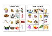 English Worksheet: Bingo Food and Drink ( 3 of 8 )