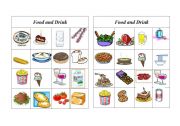 English Worksheet: Bingo Food and Drink ( 4 of 8 )