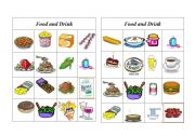 English Worksheet: Bingo Food and Drink ( 8 of 8 )