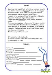 English Worksheet: Israel