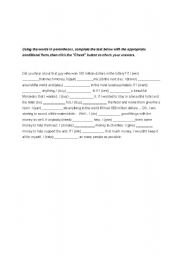 English Worksheet: Second Conditional