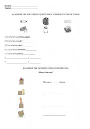 English worksheet: REVISION (2 PAGES)